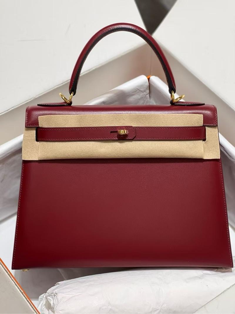 Hermes Kelly 28 sellier Rouge H swift GHW